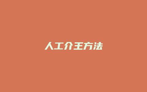 人工介王方法