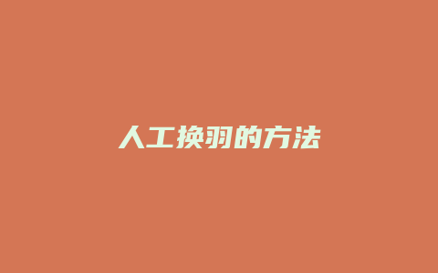 人工换羽的方法